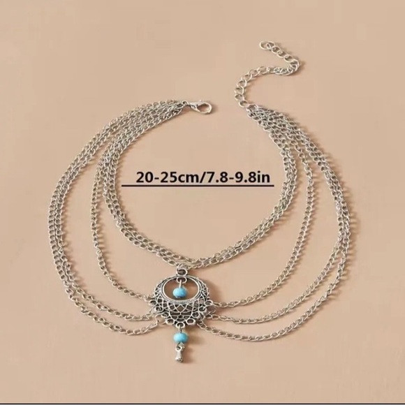 BOHO VINTAGE STYLE ANKLE BRACELET - Picture 4 of 5